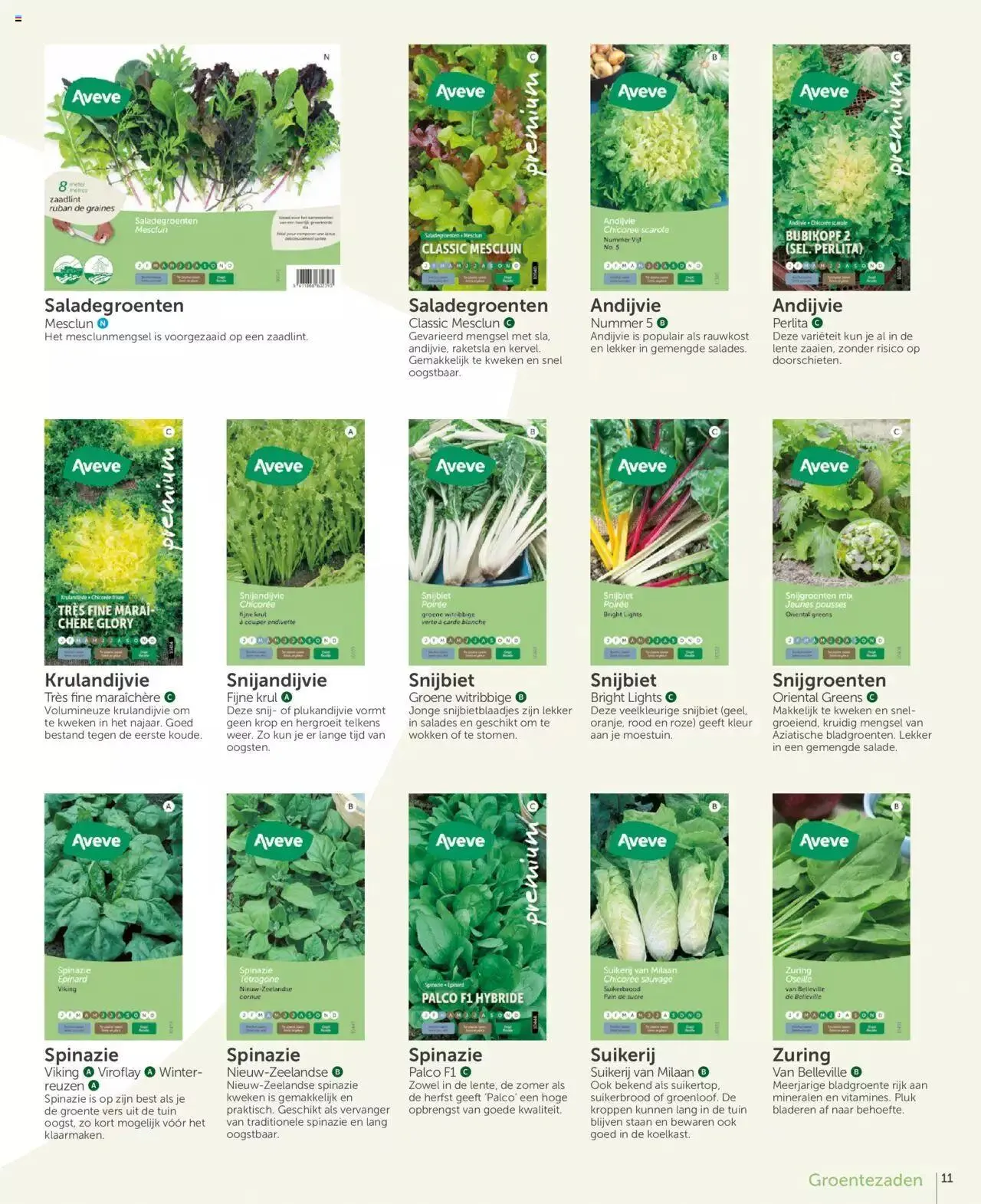 Aveve groente- en kruidengids van 31 december tot 31 december 2023 - folder pagina 11