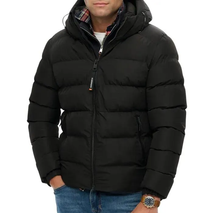 Hooded Sports Puffer Winterjas Heren