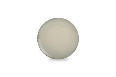 Plat bord fosil 25cm ivoor