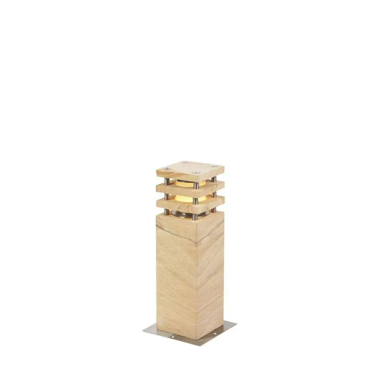 Moderne staande buitenlamp beige 40 cm - Grumpy