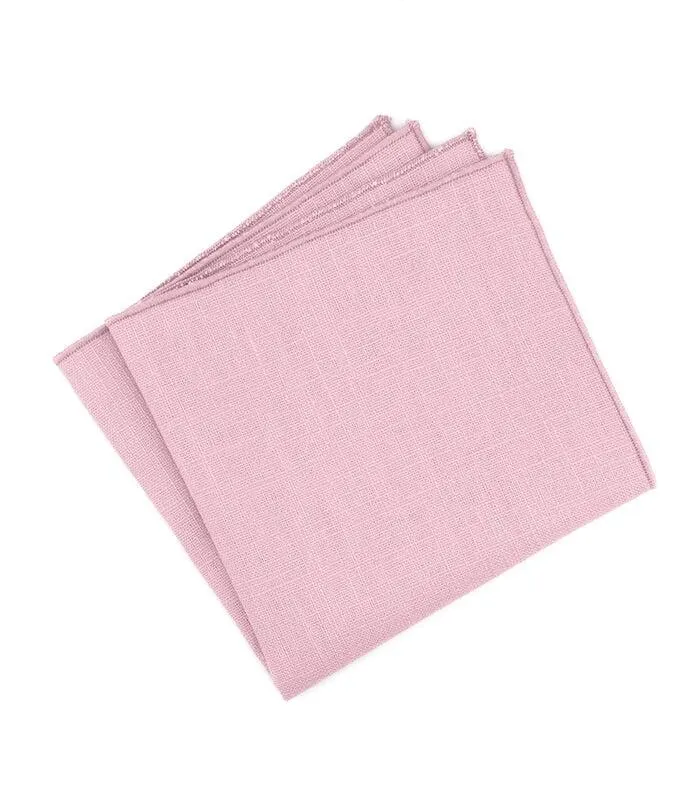 Linnen pochet bleekroze - DRAGÉE - Gemaakt in België
