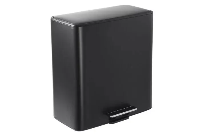 Pedaalemmer met opbergvak Wags 2x28L mat zwart