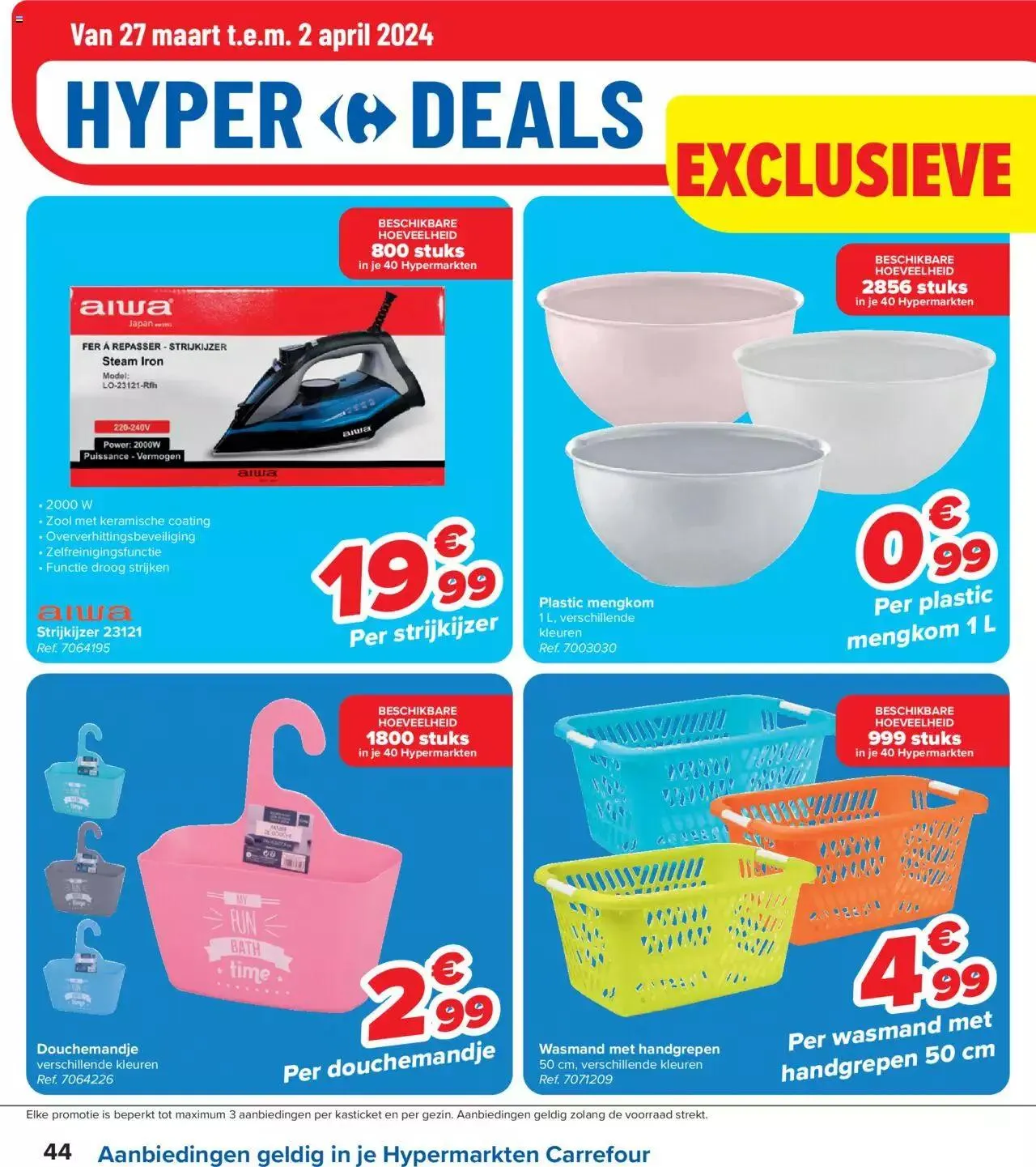 Carrefour folder week 13 van 8 april tot 30 maart 2024 - folder pagina 44