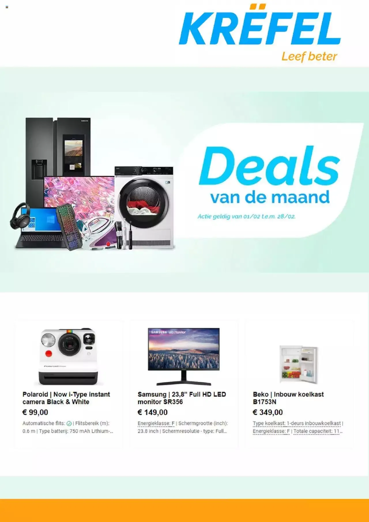 Krëfel folder / publicité van 28 februari tot 31 december 2023 - folder pagina 1