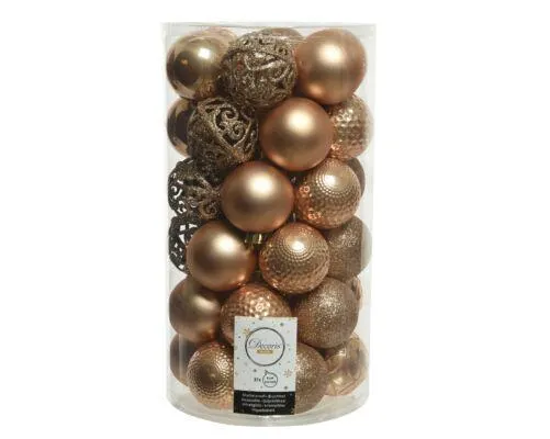 Decoris 020909 Kerstballen Kunststof Mix - 37 Stuks