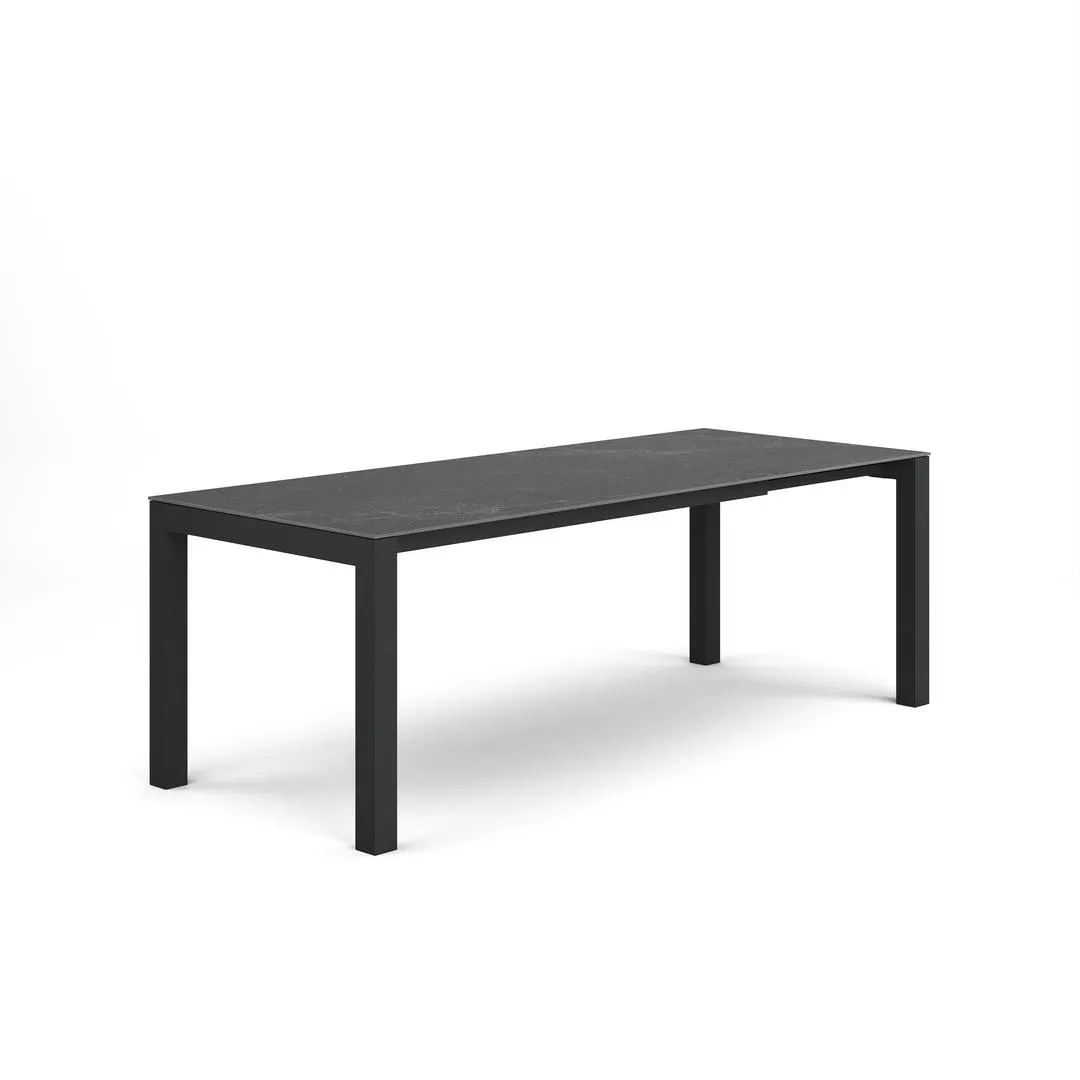 Forli verlengbare tuintafel 160-220x90cm charcoal mat graphite grey