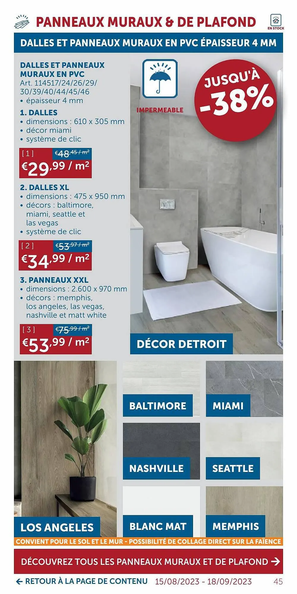 Zelfbouwmarkt folder van 19 september tot 16 oktober 2023 - folder pagina 45