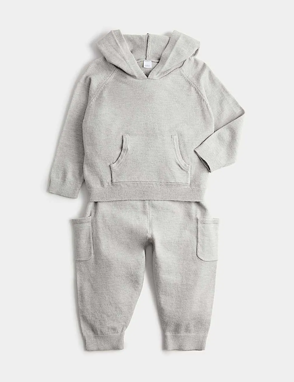 Knitted Hooded Top & Jogger Outfit (0 Mths-3 Yrs)