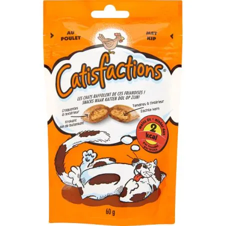 Catisfactions Chat Friandises Au Poulet 60 G