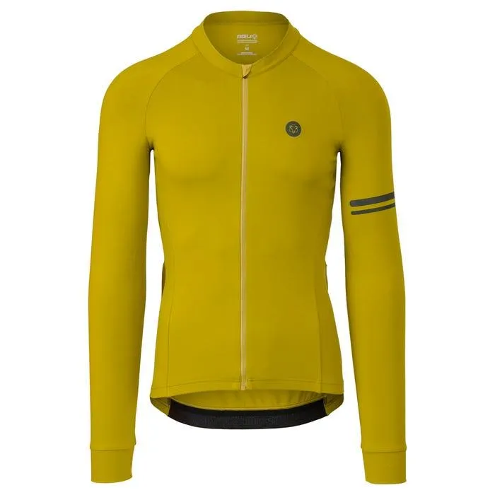 AGU Solid Fietsshirt Lange Mouwen Performance Heren - Brown - S