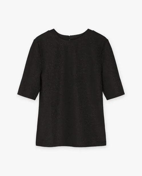 T-shirt met metaaldraad