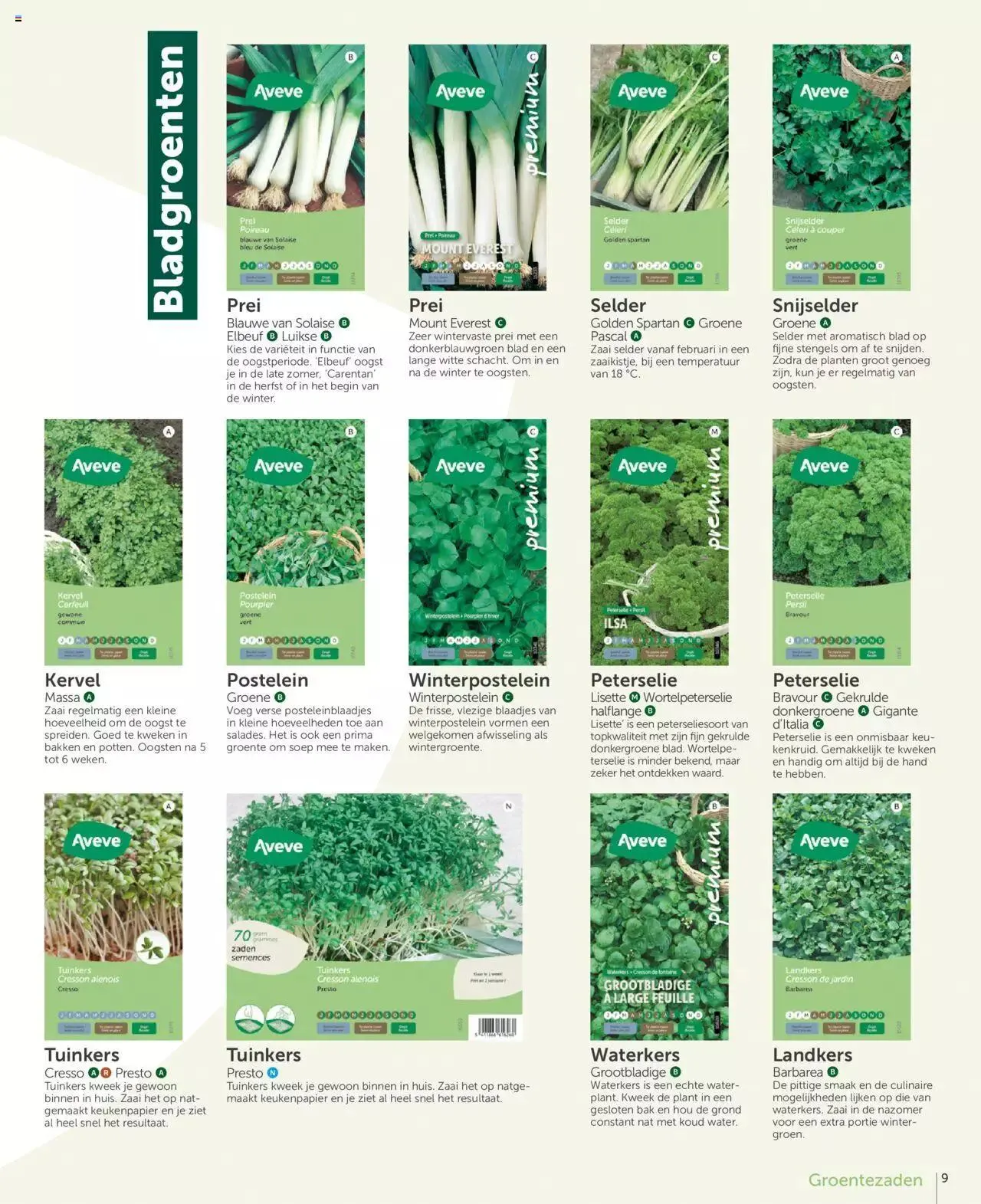 Aveve groente- en kruidengids van 31 december tot 31 december 2023 - folder pagina 9