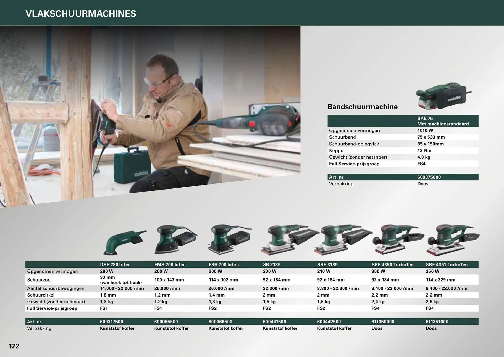 Metabo folder van 7 maart tot 31 december 2024 - folder pagina 122