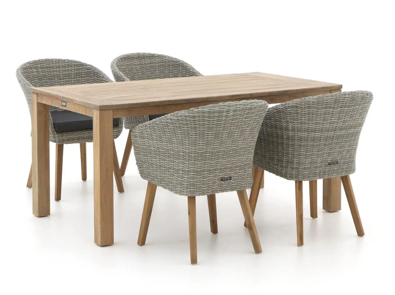 Intenso Tropea/ROUGH-S 160cm dining tuinset 5-delig