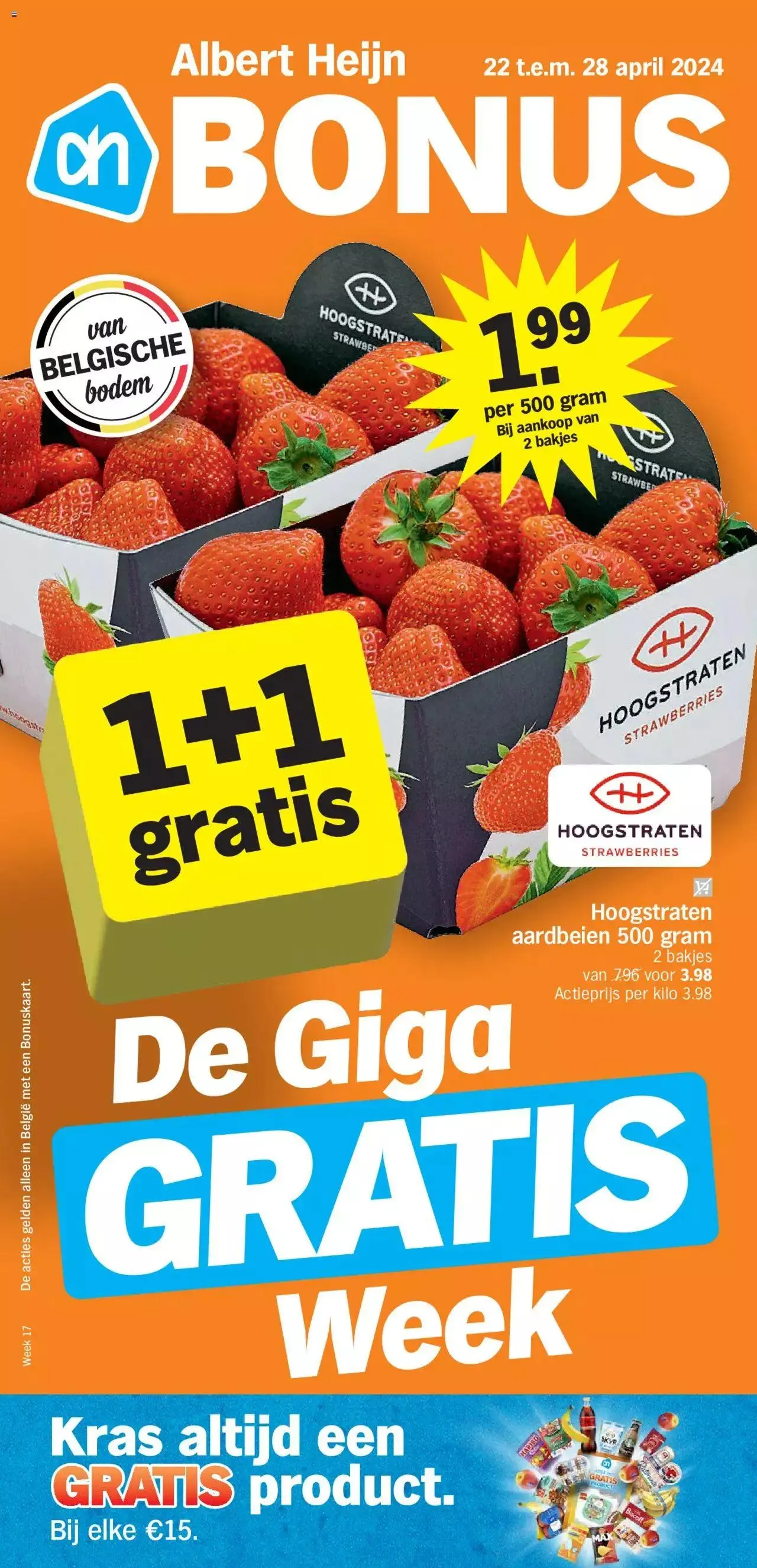 Albert Heijn folder week / de la semaine 17 van 28 april tot 31 december 2024 - folder pagina 1
