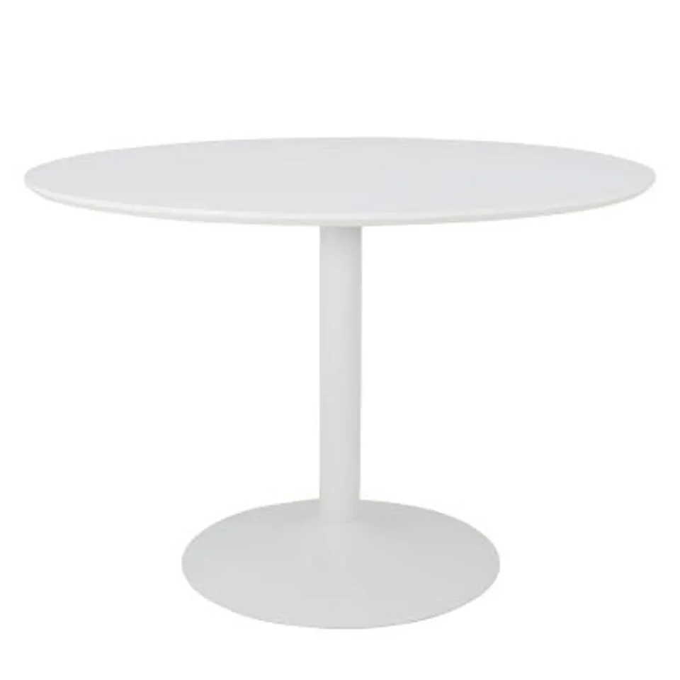 Tenzo eetkamertafel Taco - wit - 74xØ110 cm