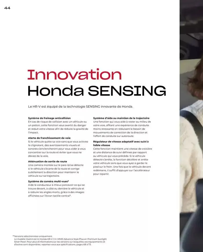 Honda HR-V E:HEV Full Hybrid van 21 november tot 21 november 2025 - folder pagina 44