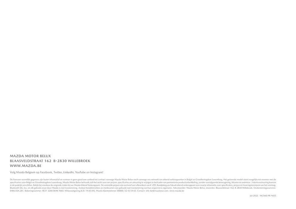 ALL-NEW MAZDA CX-60 van 6 oktober tot 6 oktober 2024 - folder pagina 19