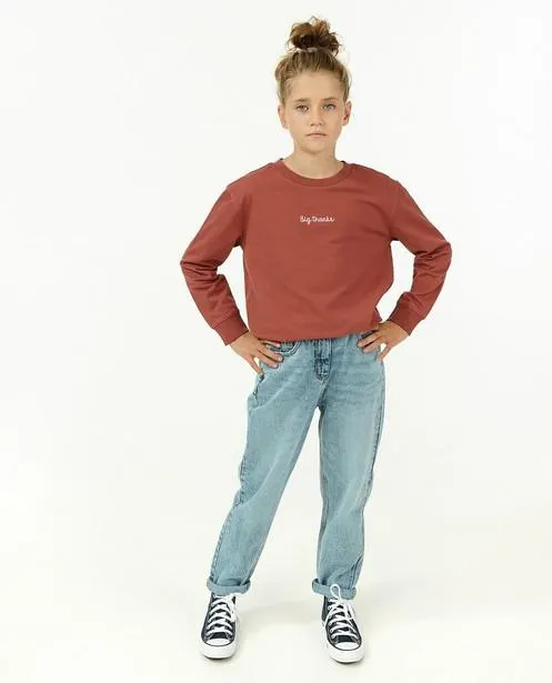 Sweater met geborduurd opschrift BESTies