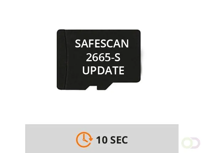 Software update Safescan 2665-S + reinigingsset