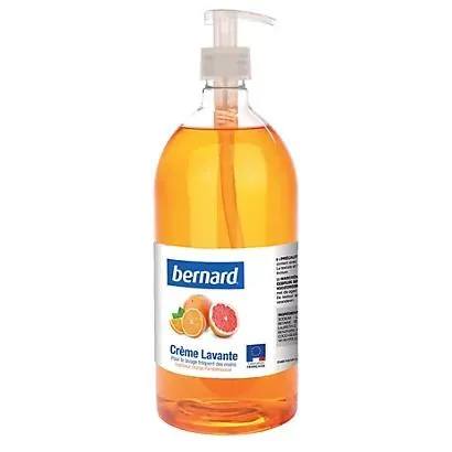 Handzepen Bernard sinaasappel grapefruit 1 L, set van 4