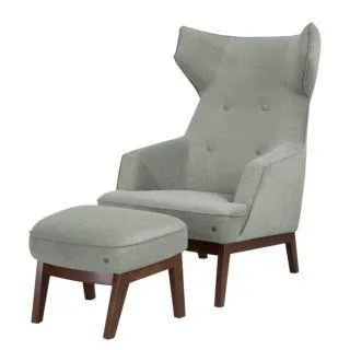 Oorfauteuil Cozy (met hocker)