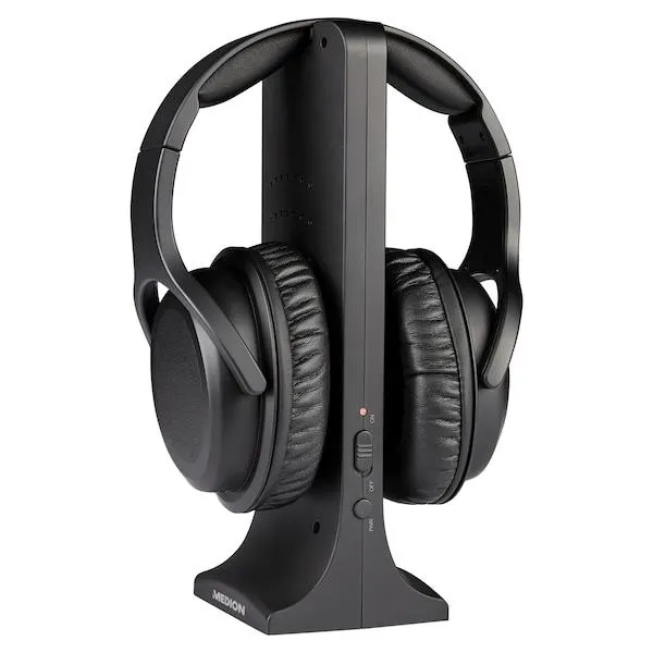 MEDION® LIFE E62003 Draadloze hoofdtelefoon | Digitaal geluid | Hoog draagcomfort | Incl. oplaadstation | Maximaal 9 uur muziek afspelen