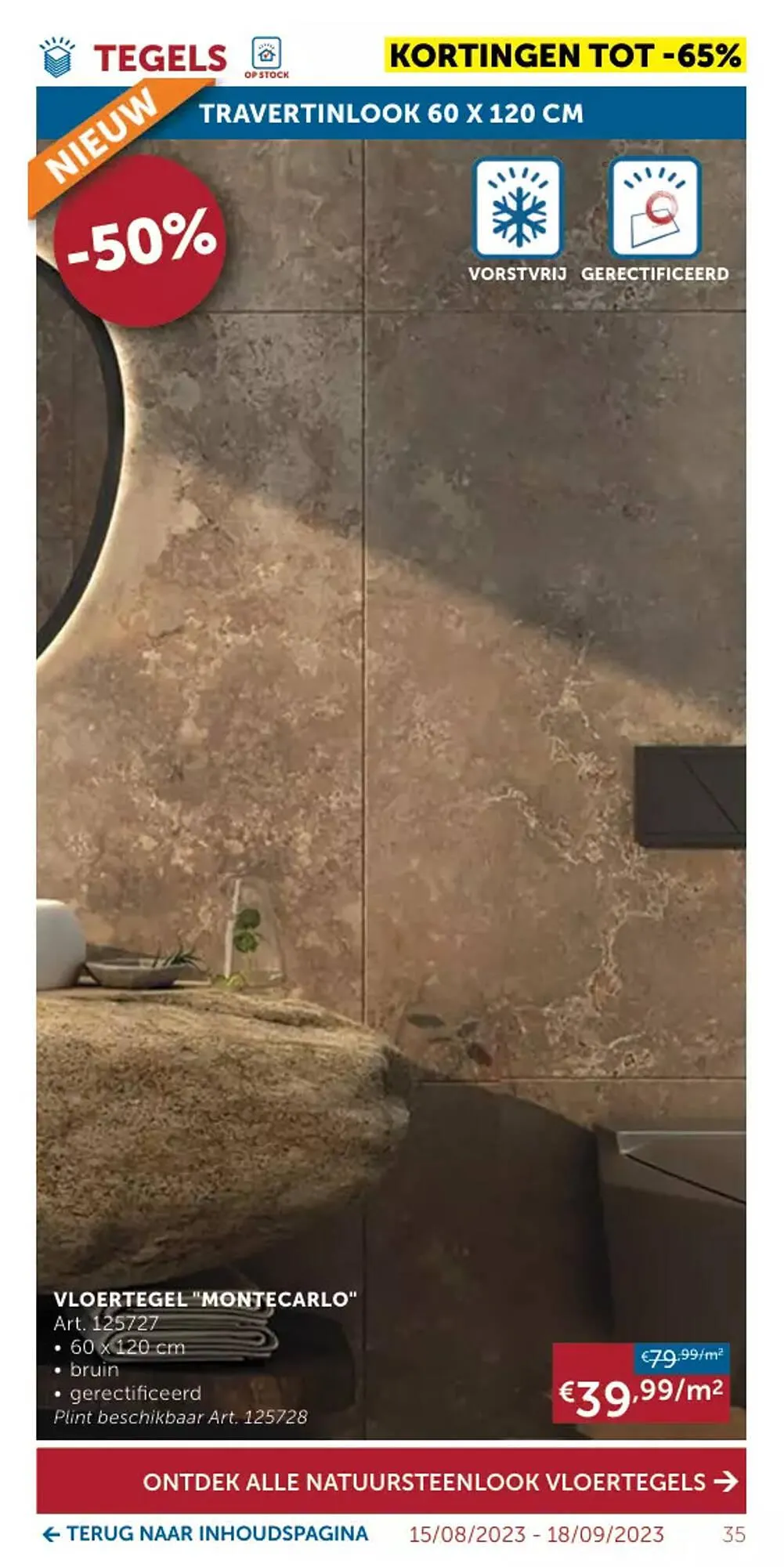 Zelfbouwmarkt folder van 15 augustus tot 18 september 2023 - folder pagina 35