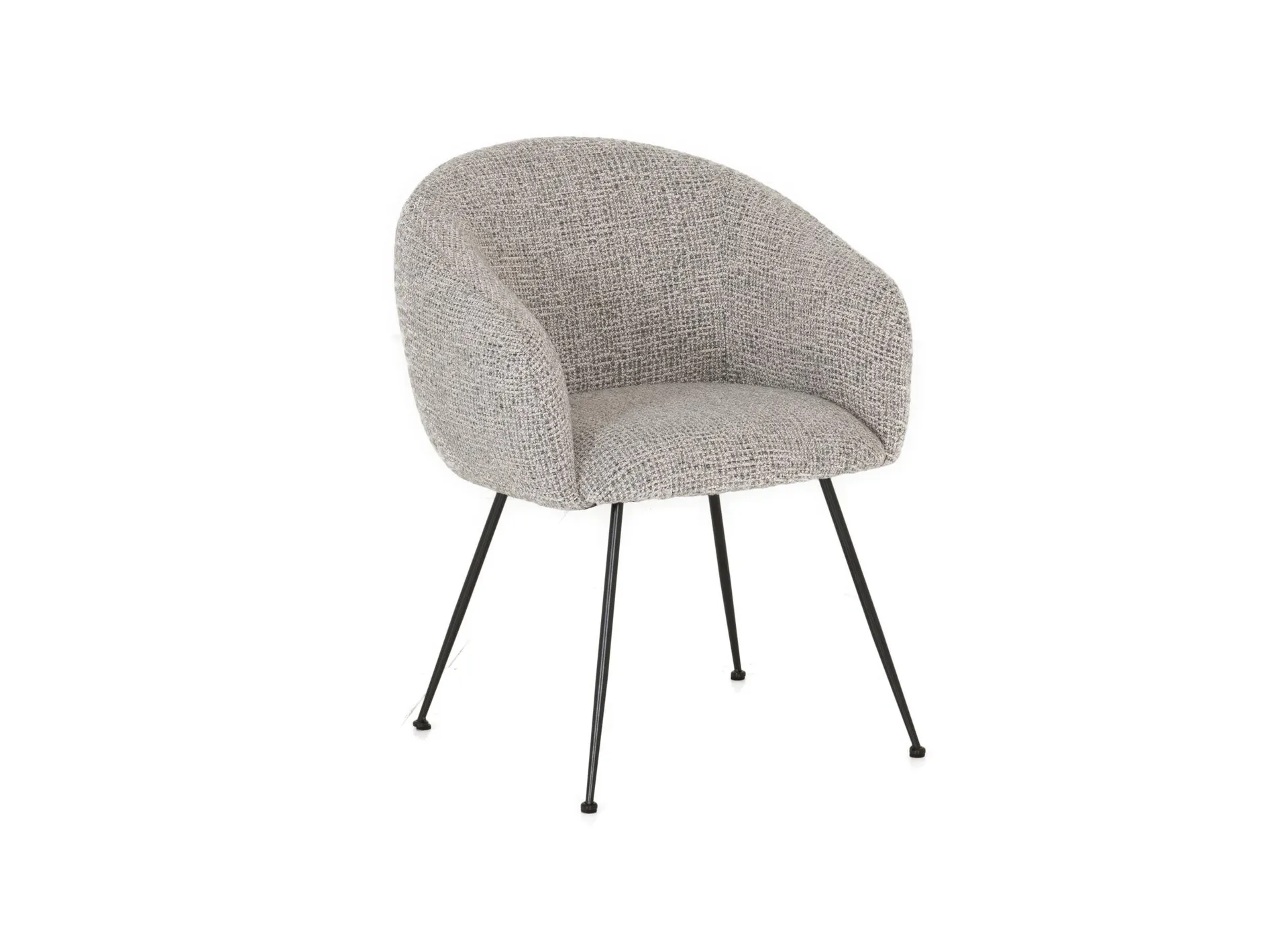 Stoel Foy 60x62x79cm - stof - grijs