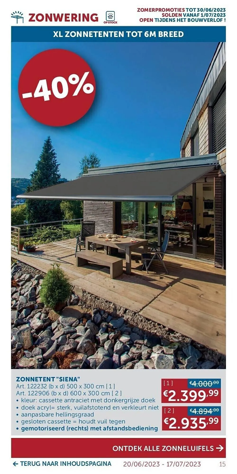 Zelfbouwmarkt folder van 20 juni tot 17 juli 2023 - folder pagina 15