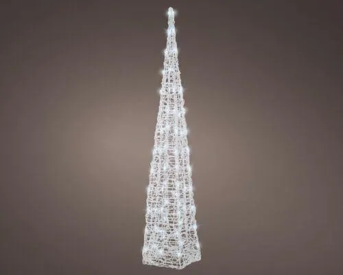 Lumineo 491441 Led Piramide Zacht Acryl Pyramid Flashing Effect - 22 x 22 x 118 cm