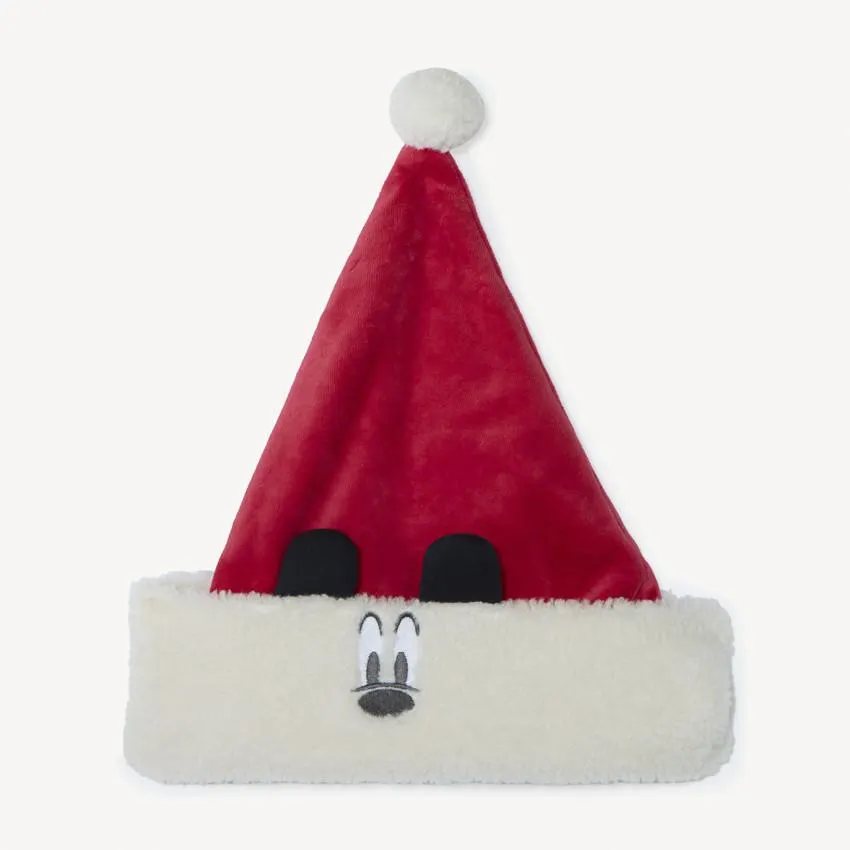 Bonnet de Noël en velours Mickey Disney fantaisie pour garçon