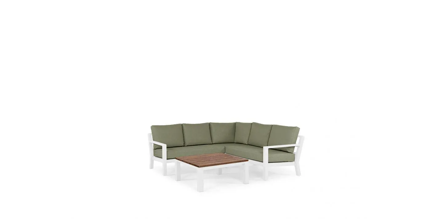 Loungeset Timber 5 personen - Hoekopstelling