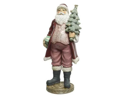 Decoris 522203 Kerstman Polyresin - 12,5 x 15,5 x 32,5 cm