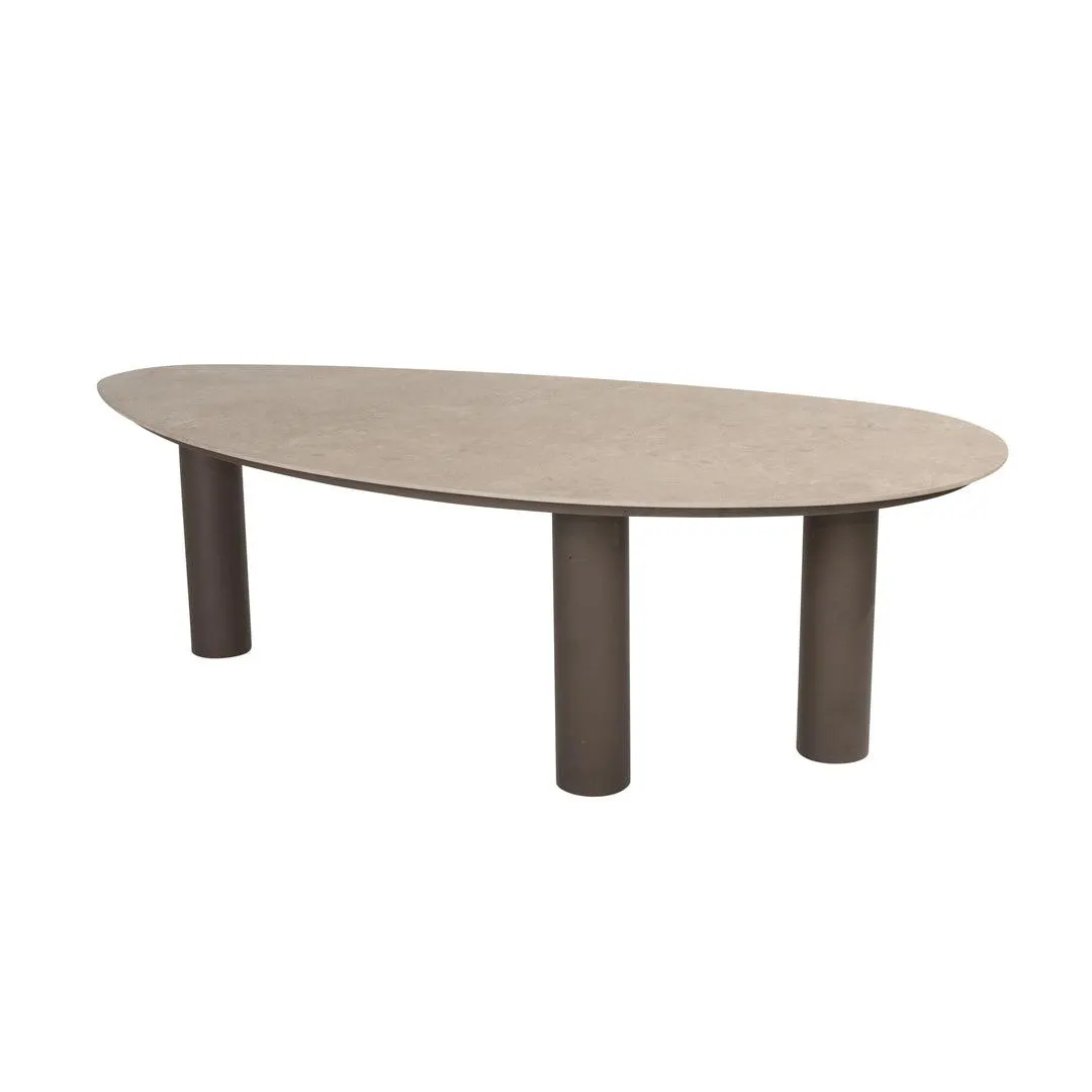 Arizona organische tuintafel met keramisch tafelblad 240x120cm