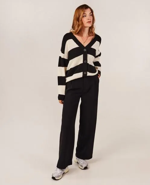 Gebreide cardigan met strepen