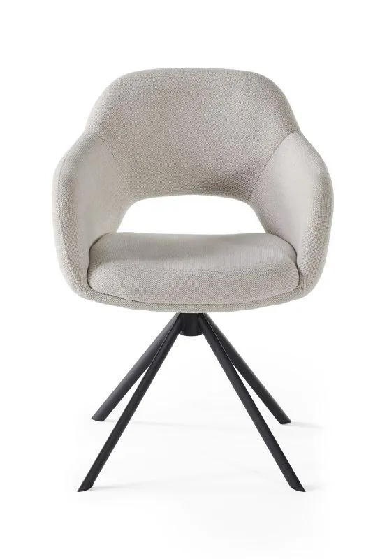 Draaibare kuipstoel met open rug - Sneak Linen ecru