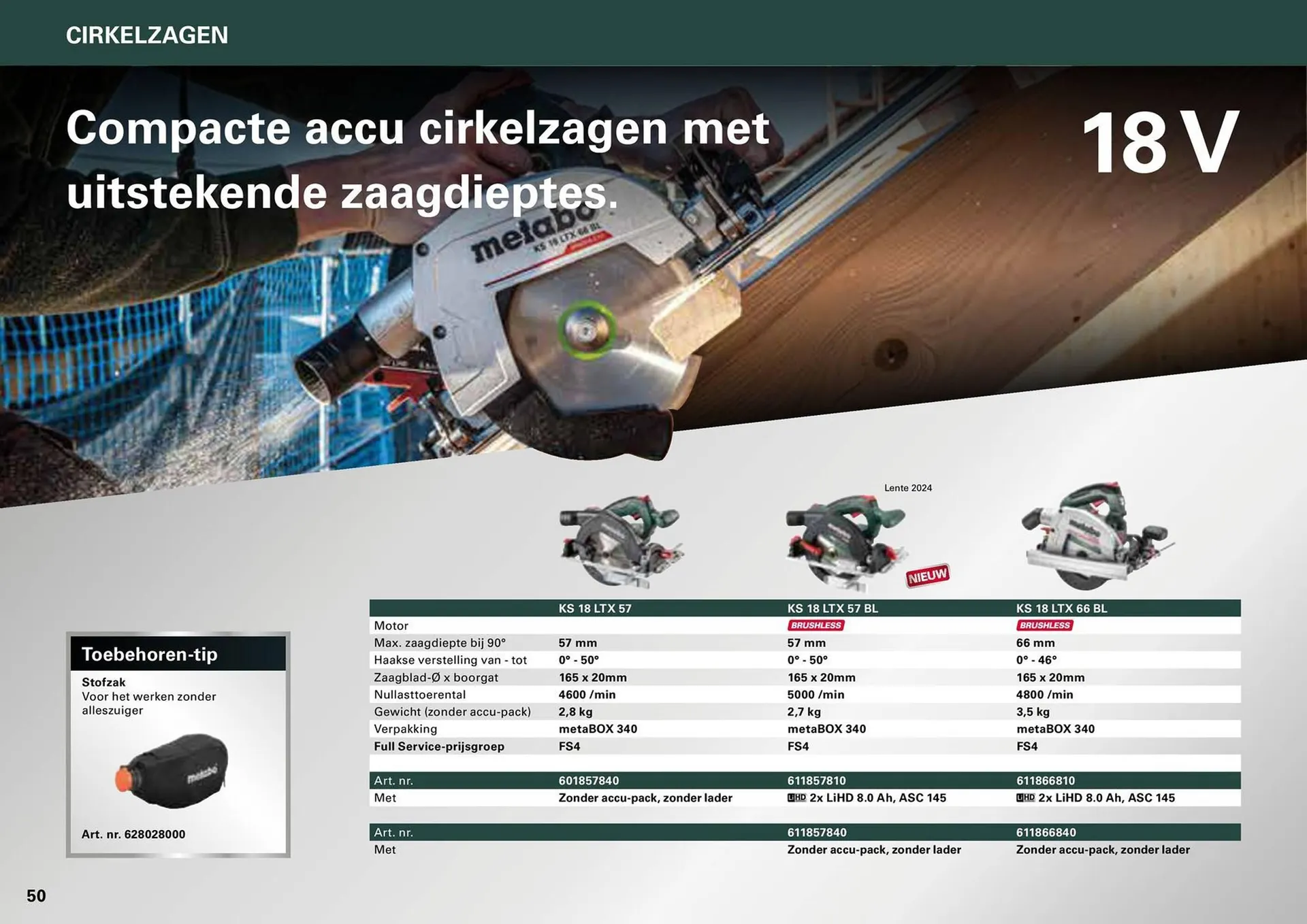 Metabo folder van 7 maart tot 31 december 2024 - folder pagina 50