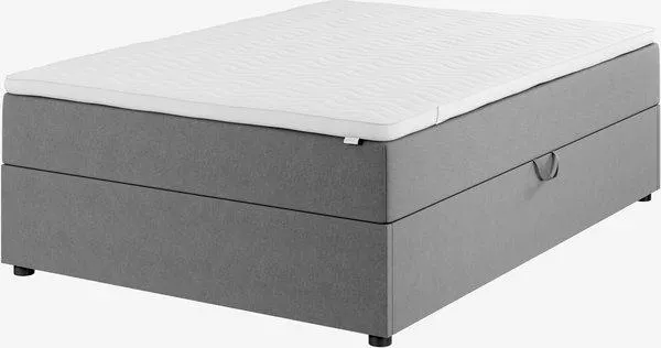 Boxspring 140x200 TYLDA STORAGE grijs-23 Medium