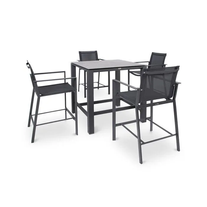 concept bartafel | lava aluminium | beton look keramiek