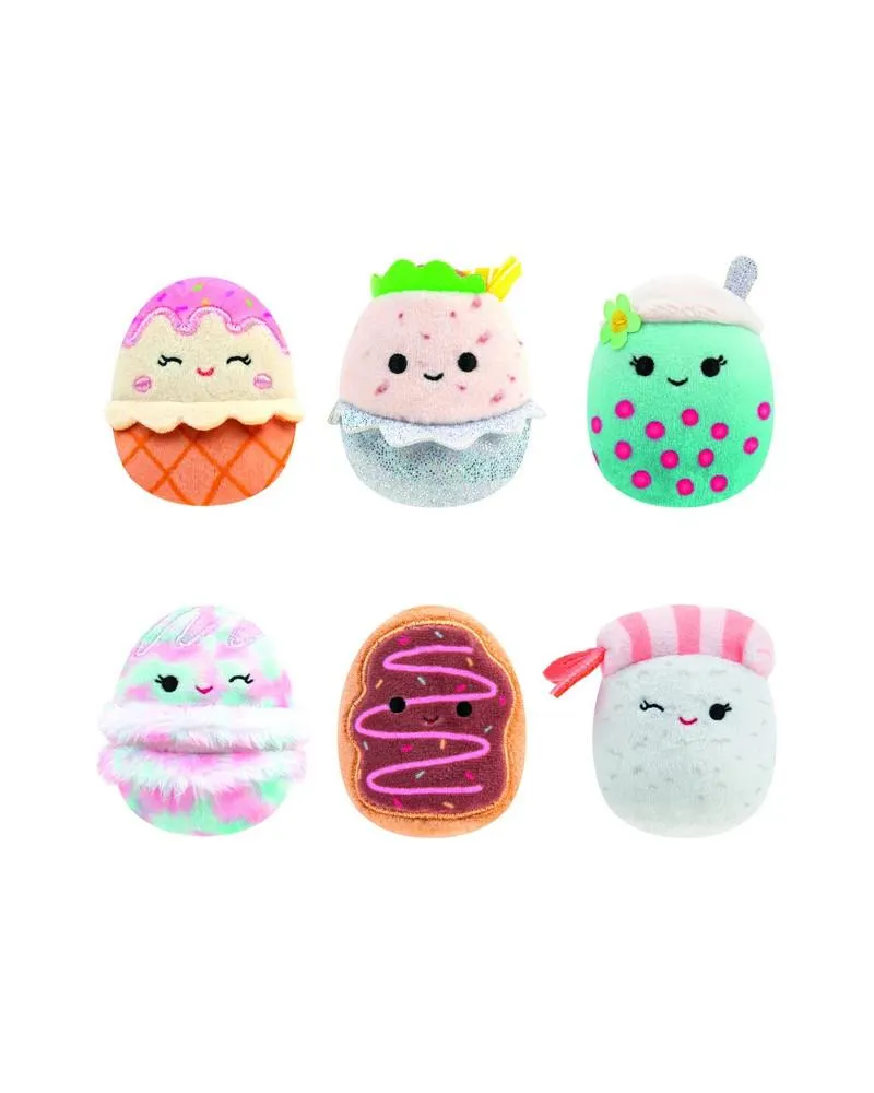 SQUISHVILLE PACK DE 6 SQUISHMALLOW 5CM