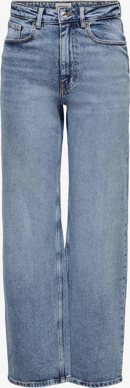 ONLY Wide leg Jeans 'Juicy' in Blauw