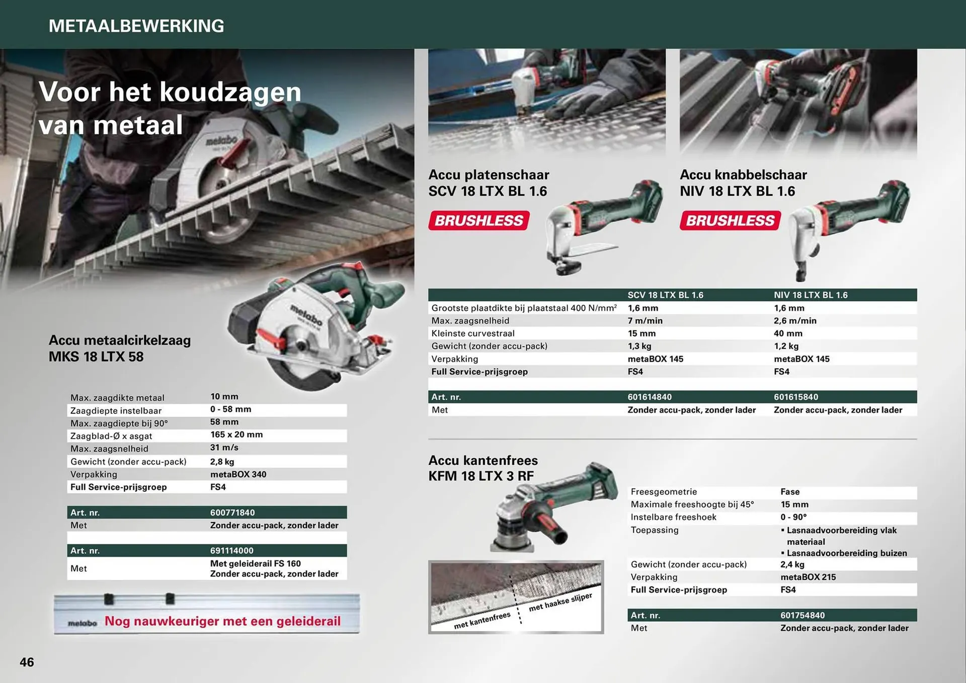 Metabo folder van 7 maart tot 31 december 2024 - folder pagina 46