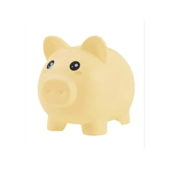 Itotal Plastieken Spaarpot Biggetje Geel