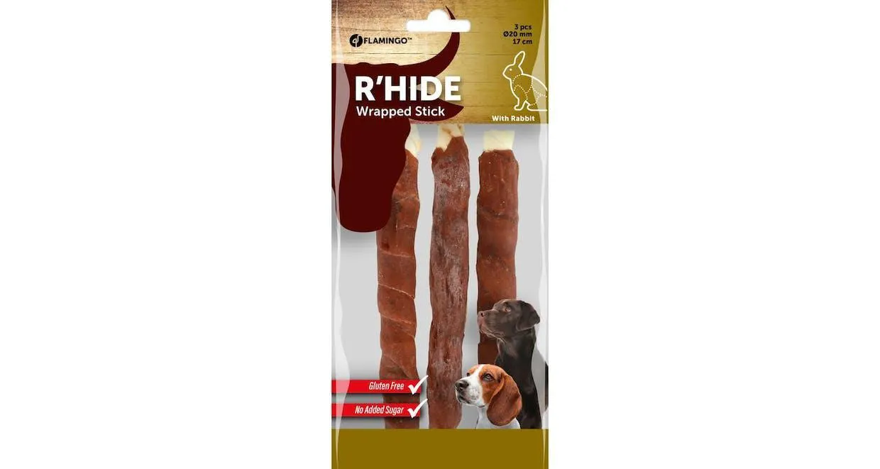 R'HIDE STOKJES KONIJN 17CM 155G