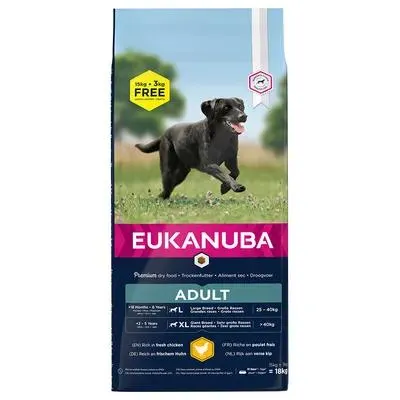 Croquettes Eukanuba pour chien 15 kg + 3 kg offerts !