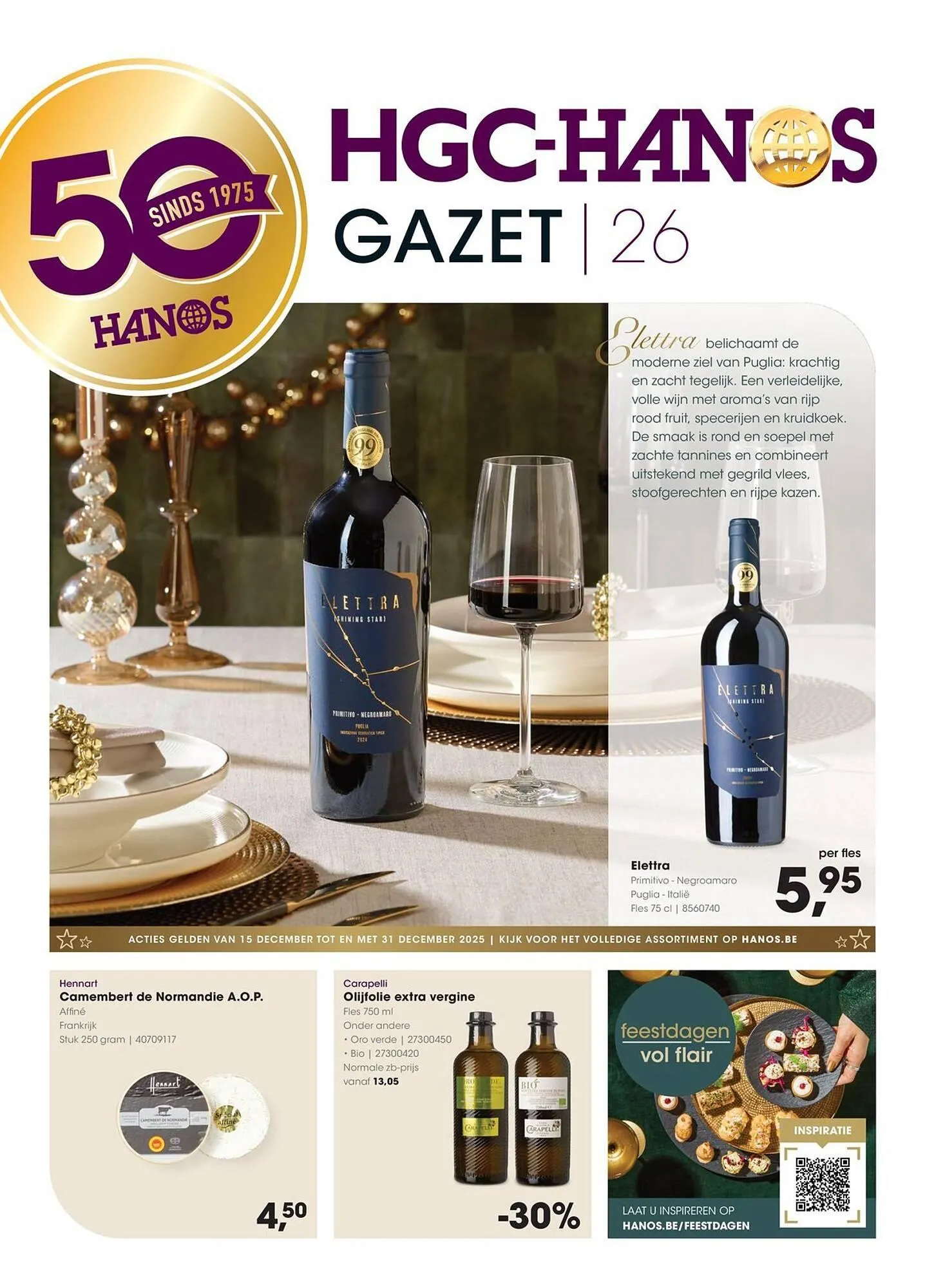 Hanos folder van 15 december tot 28 december 2025 - folder pagina 1