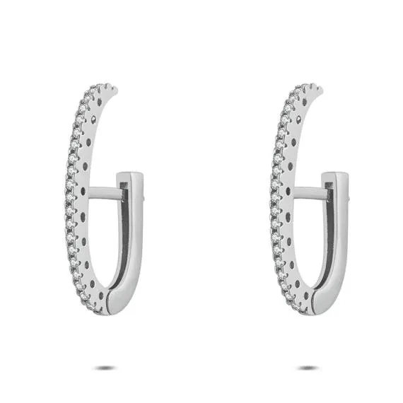 Oorbel, Zilver met zirkonia