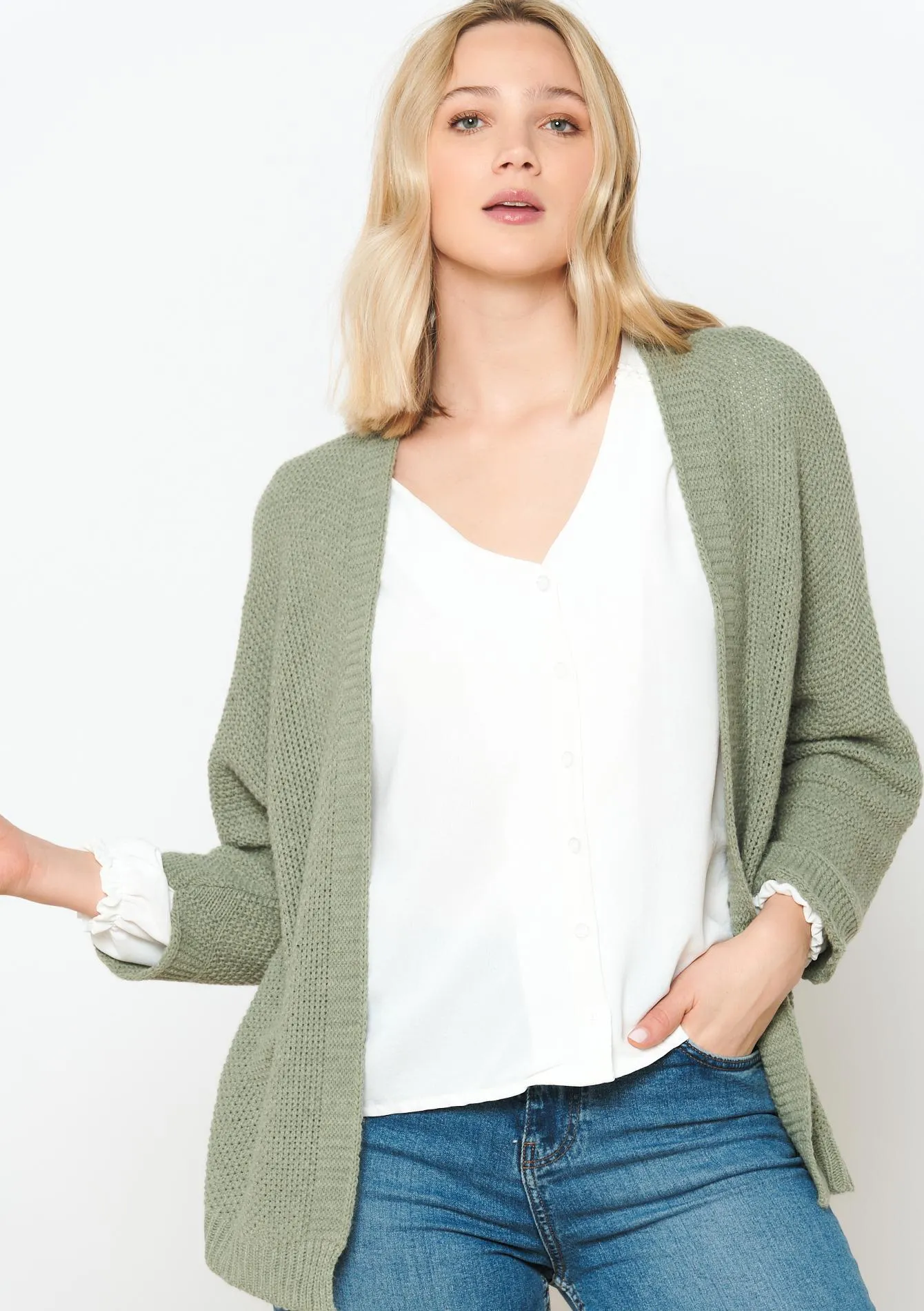 Open cardigan