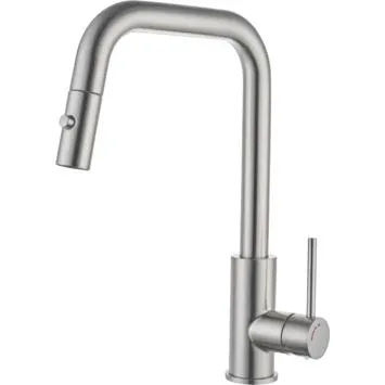 Atlantic keukenkraan Olivier RVS uittrekbaar